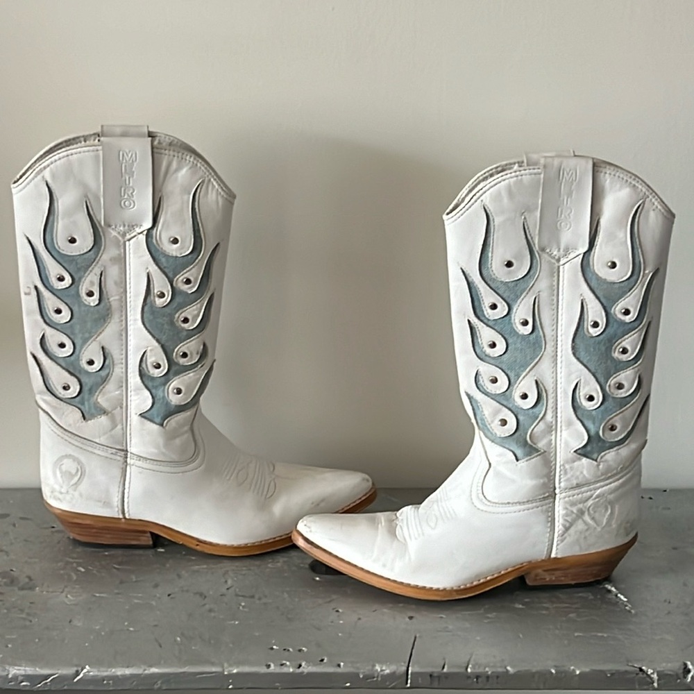 Vintage Cowboy Boots-1980’s flame